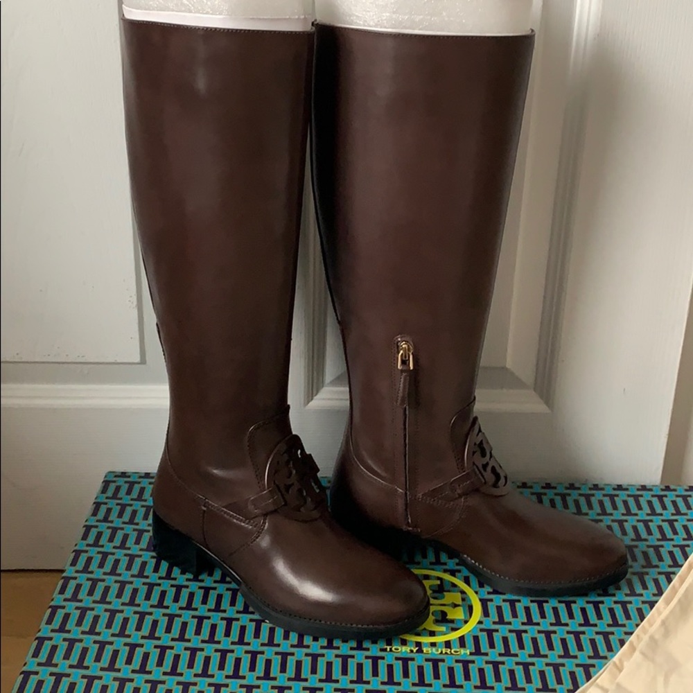 NEW Tory Burch® Brown Miller Pull-on Boots